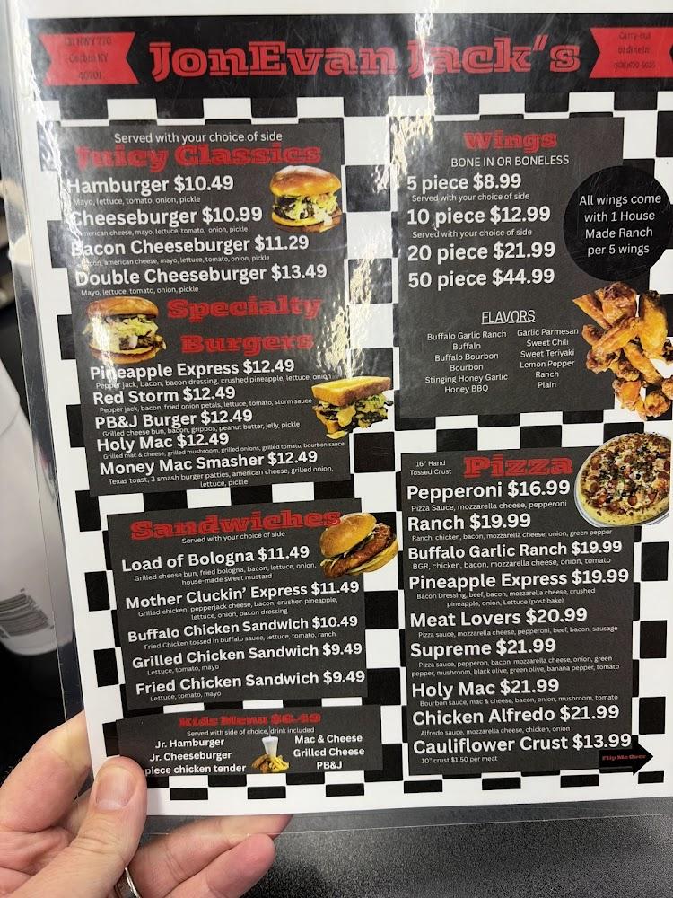 Jon Evan Jack's Menu image 3